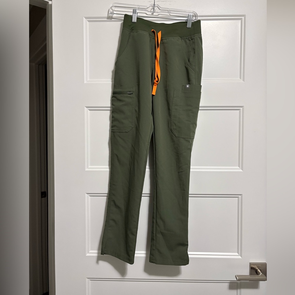 Figs Olive Scrub Pants XXS
